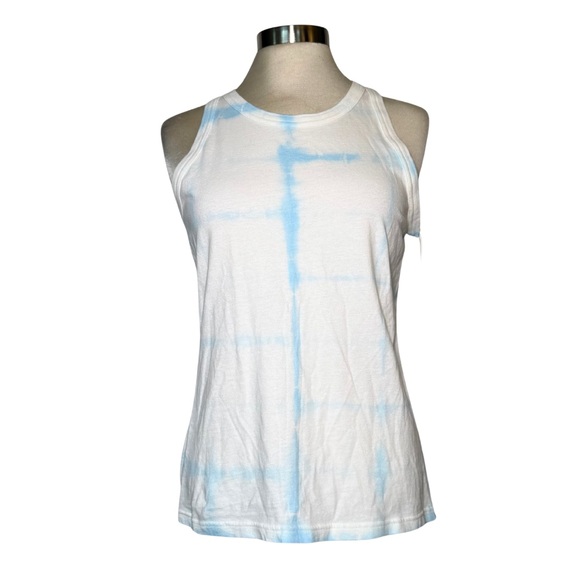 Everlane Tops - NWT Everlane Cotton Tank Top Tie Dye White Blue M